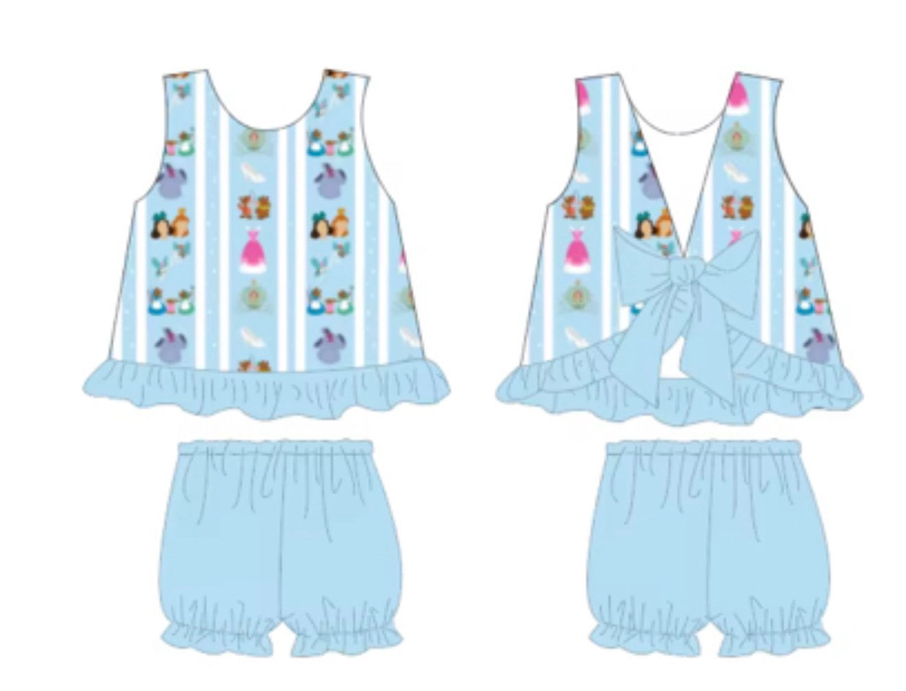 Dream is a Wish Bow Back Outfit