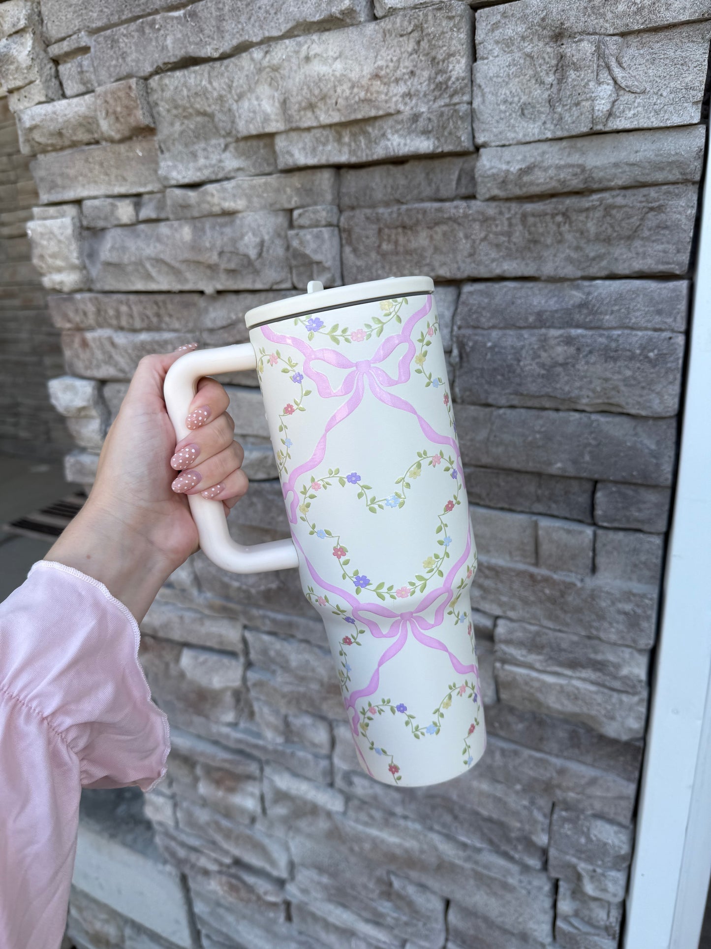 Floral Bow Tumbler