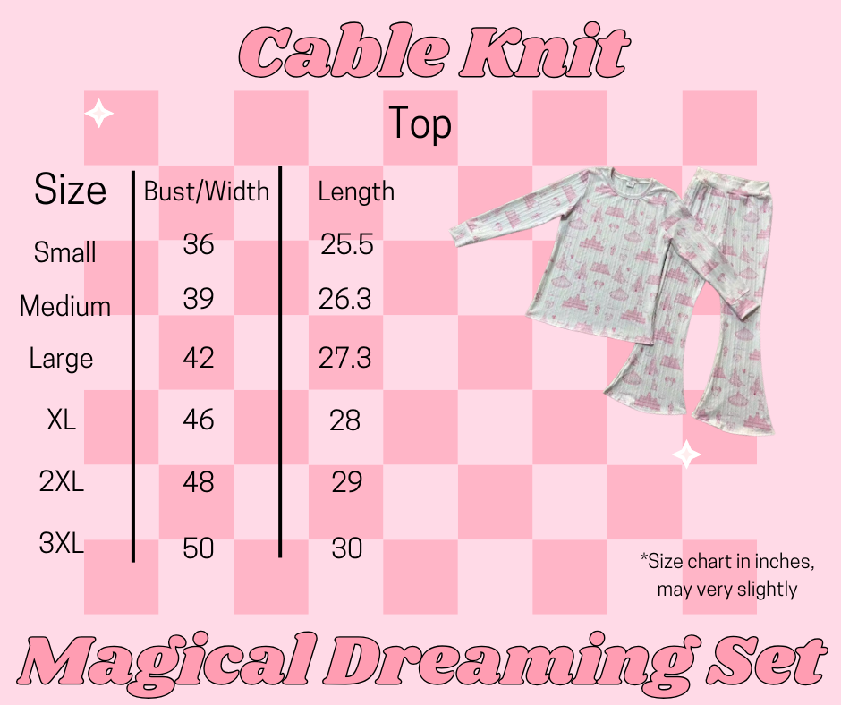 Cable Knit Magical Dreaming Set (Adult)