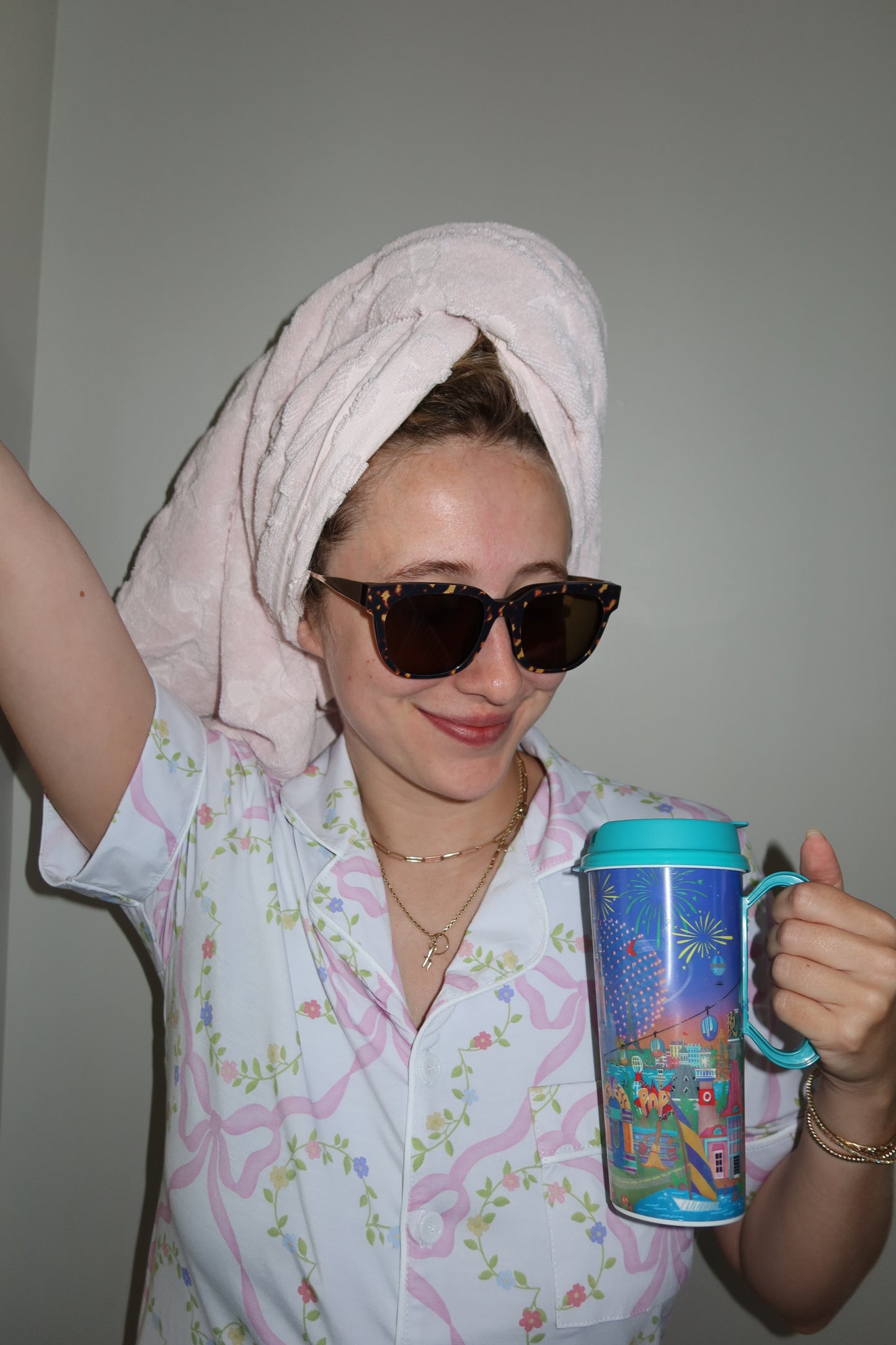 ADULT Floral Bow Pajamas