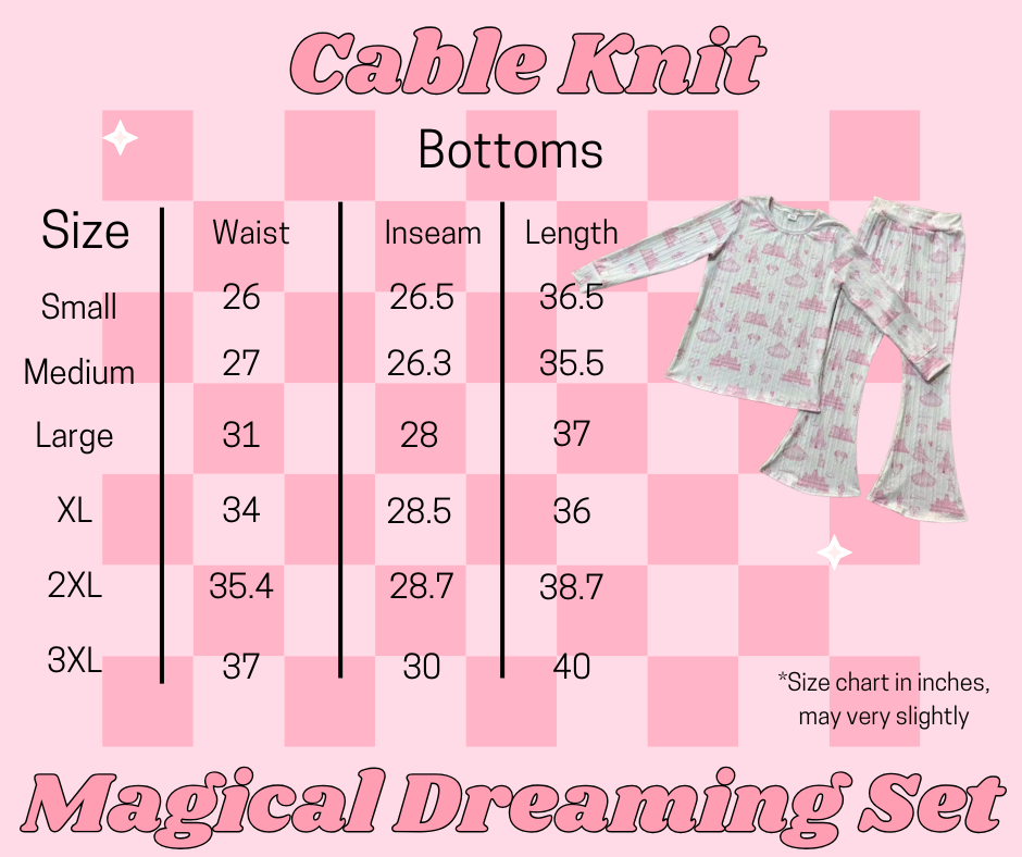 Cable Knit Magical Dreaming Set (Adult)