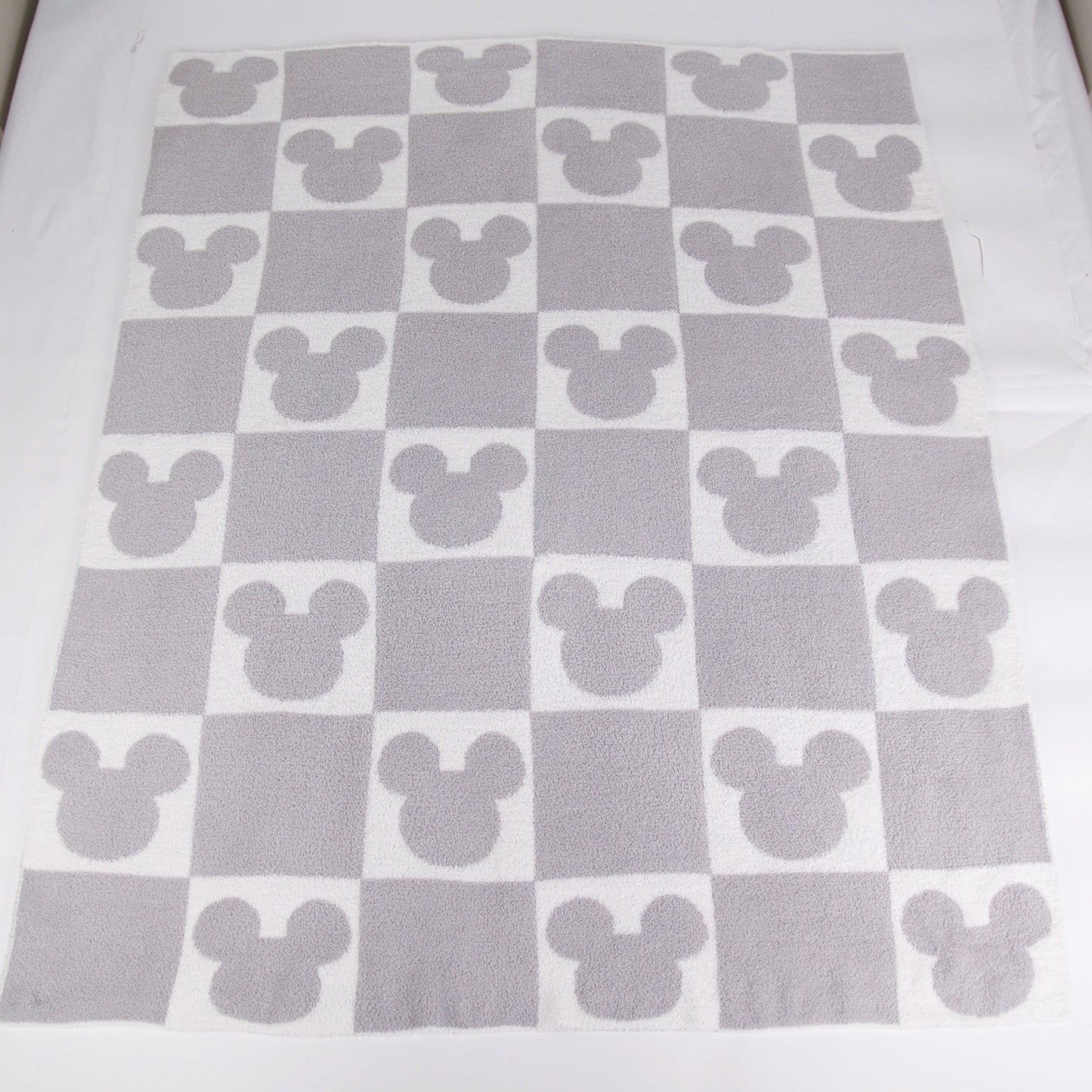 Cozy Grey Check Magical Blanket