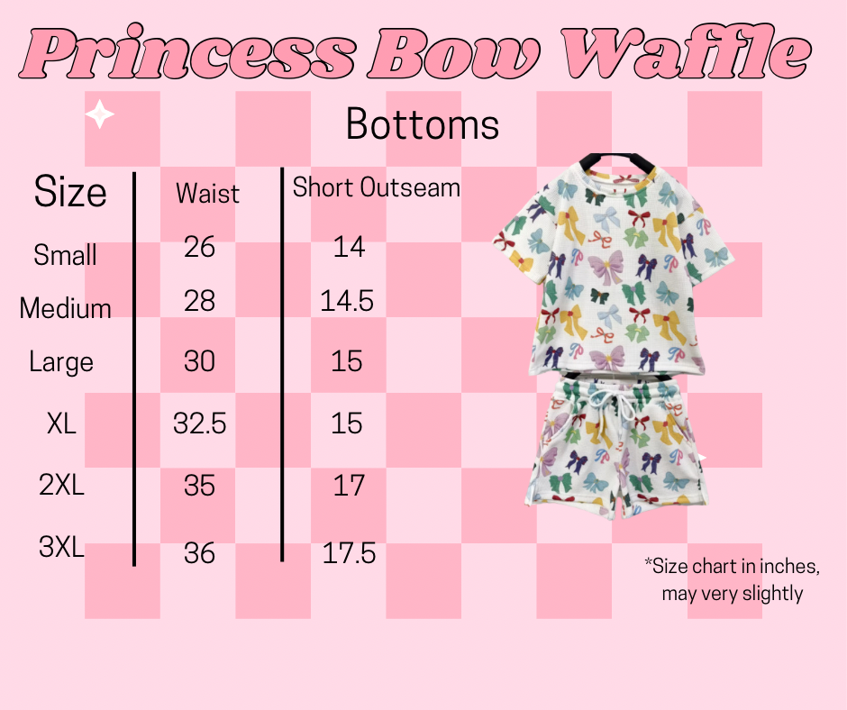BOW FRAME WAFFLE SET ADULT