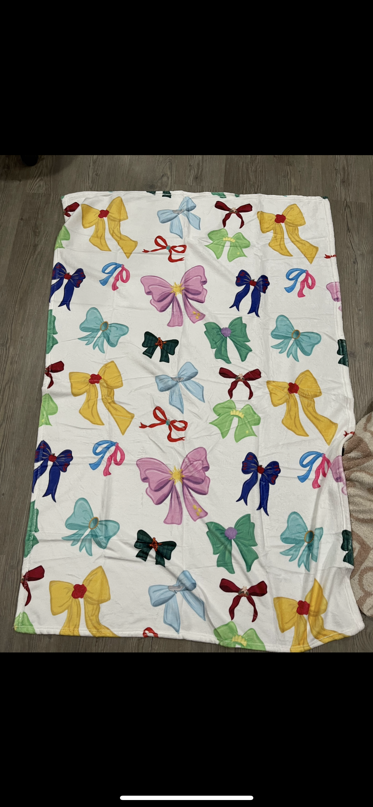 Princess Bow Stroller Blanket