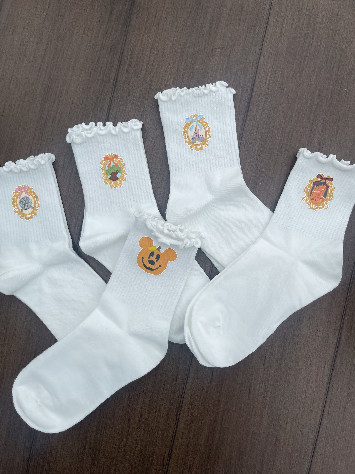 Ruffle Magic with a Bow Socks