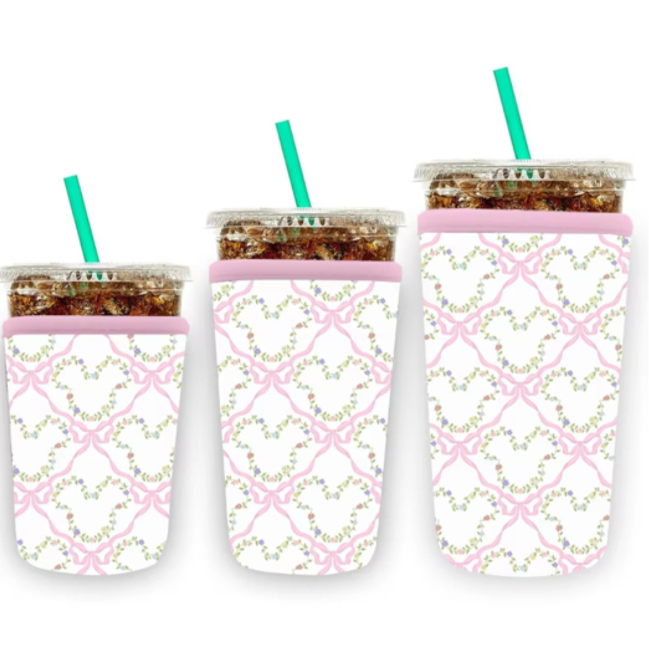 Floral BOW CUP SLEEVE