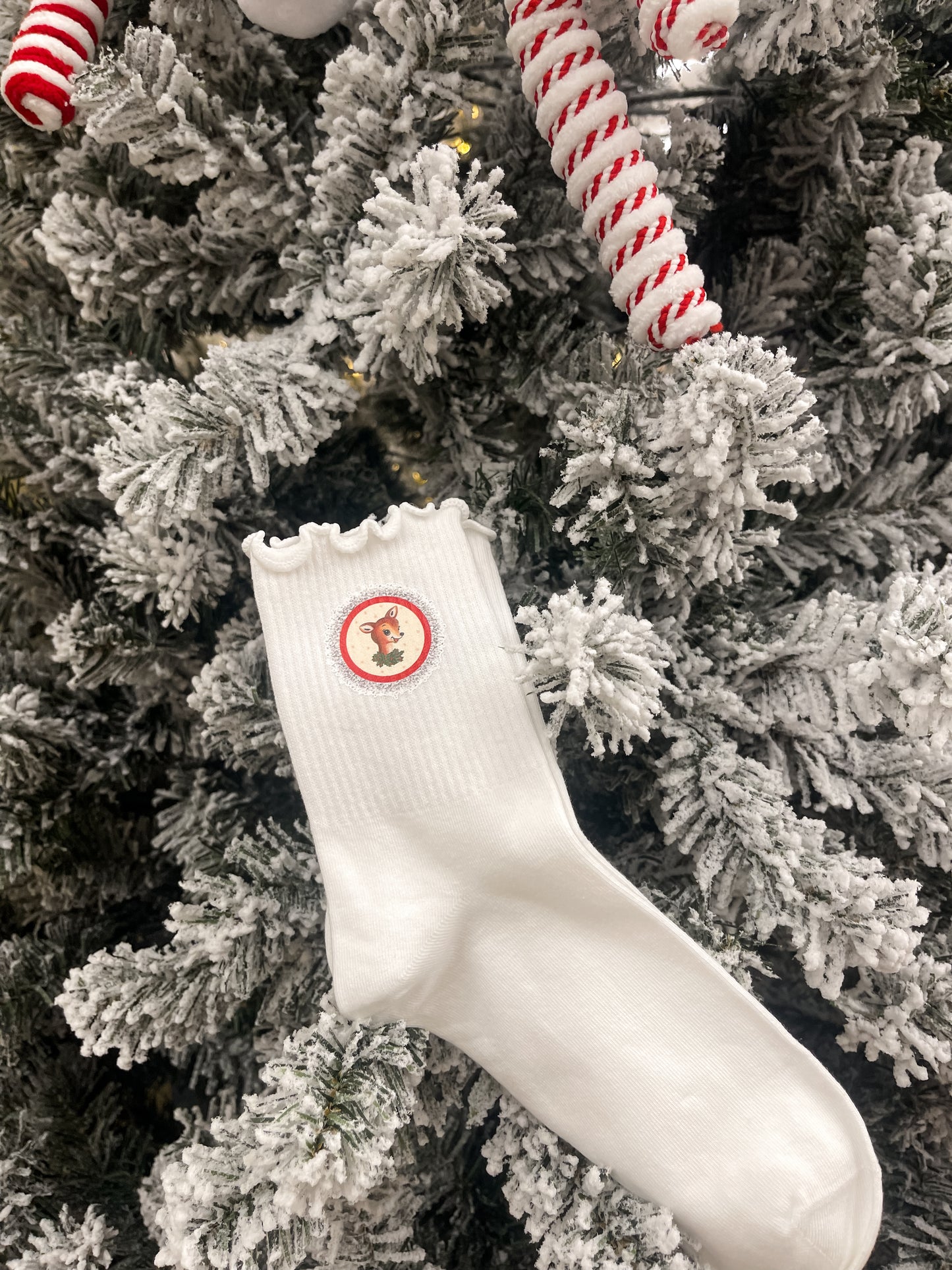 Holiday Ruffle Socks