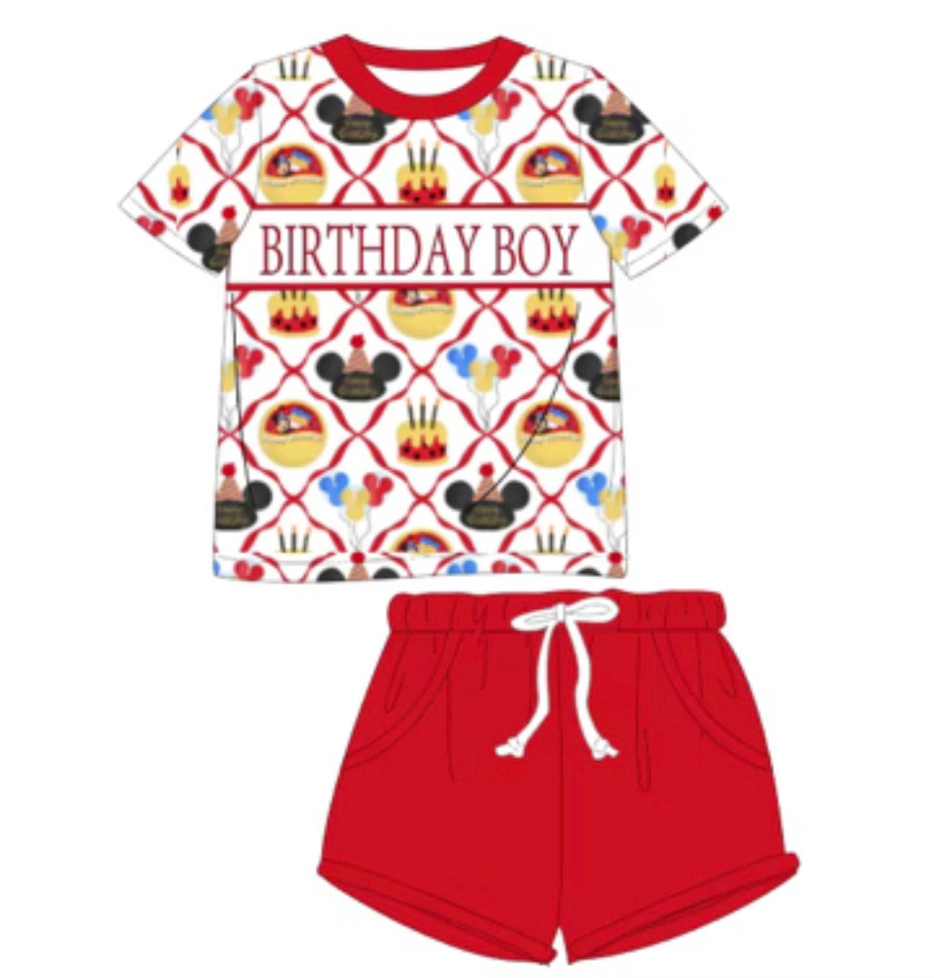 Boys Birthday Smocked Two Piece