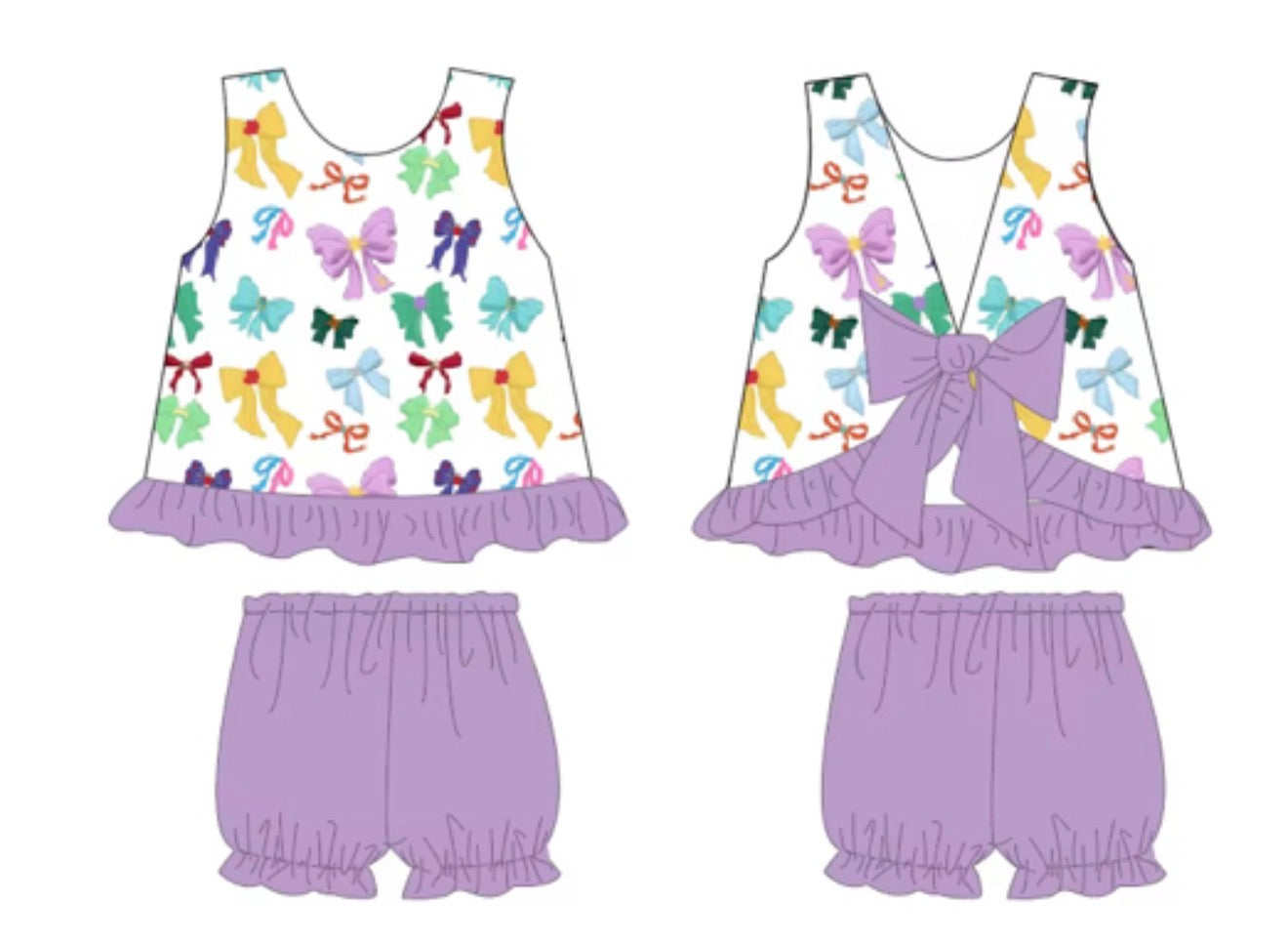 Princess Bow Bow Back Outfit