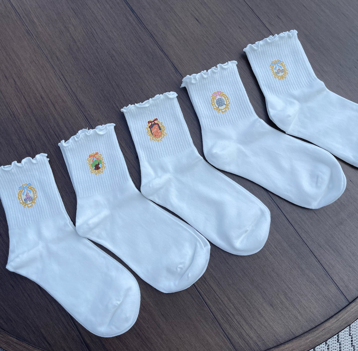 Ruffle Magic with a Bow Socks