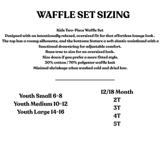 KIDS Pumpkin Bow Waffle Set PREORDER *Early June TAT*