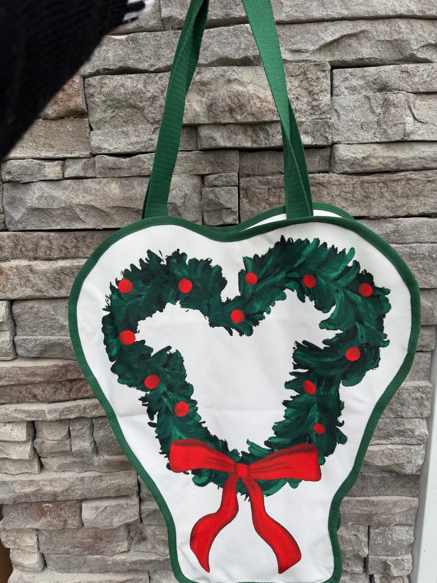 Merry Wreath Tote Bag