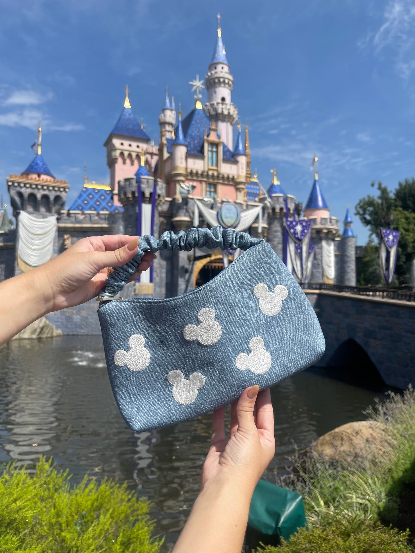 Denim Scrunch Purse