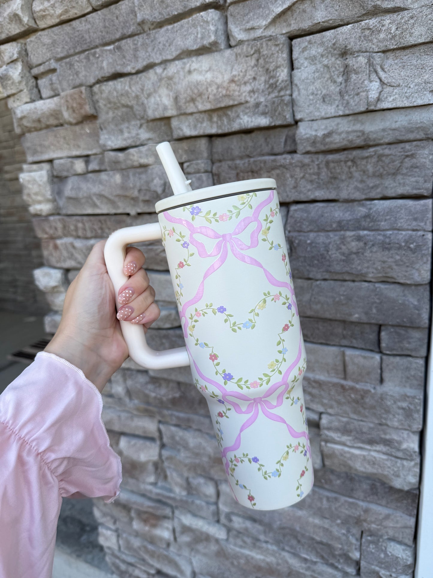 Floral Bow Tumbler