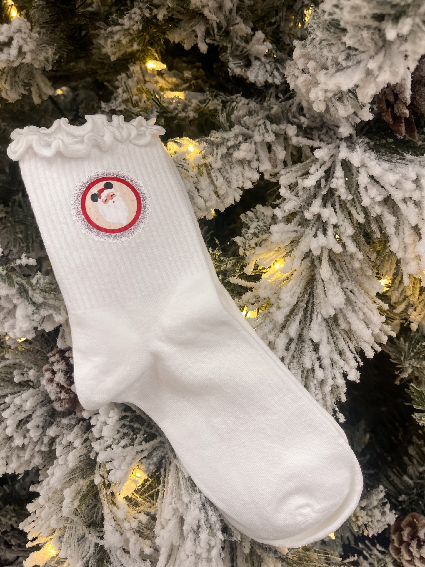 Holiday Ruffle Socks