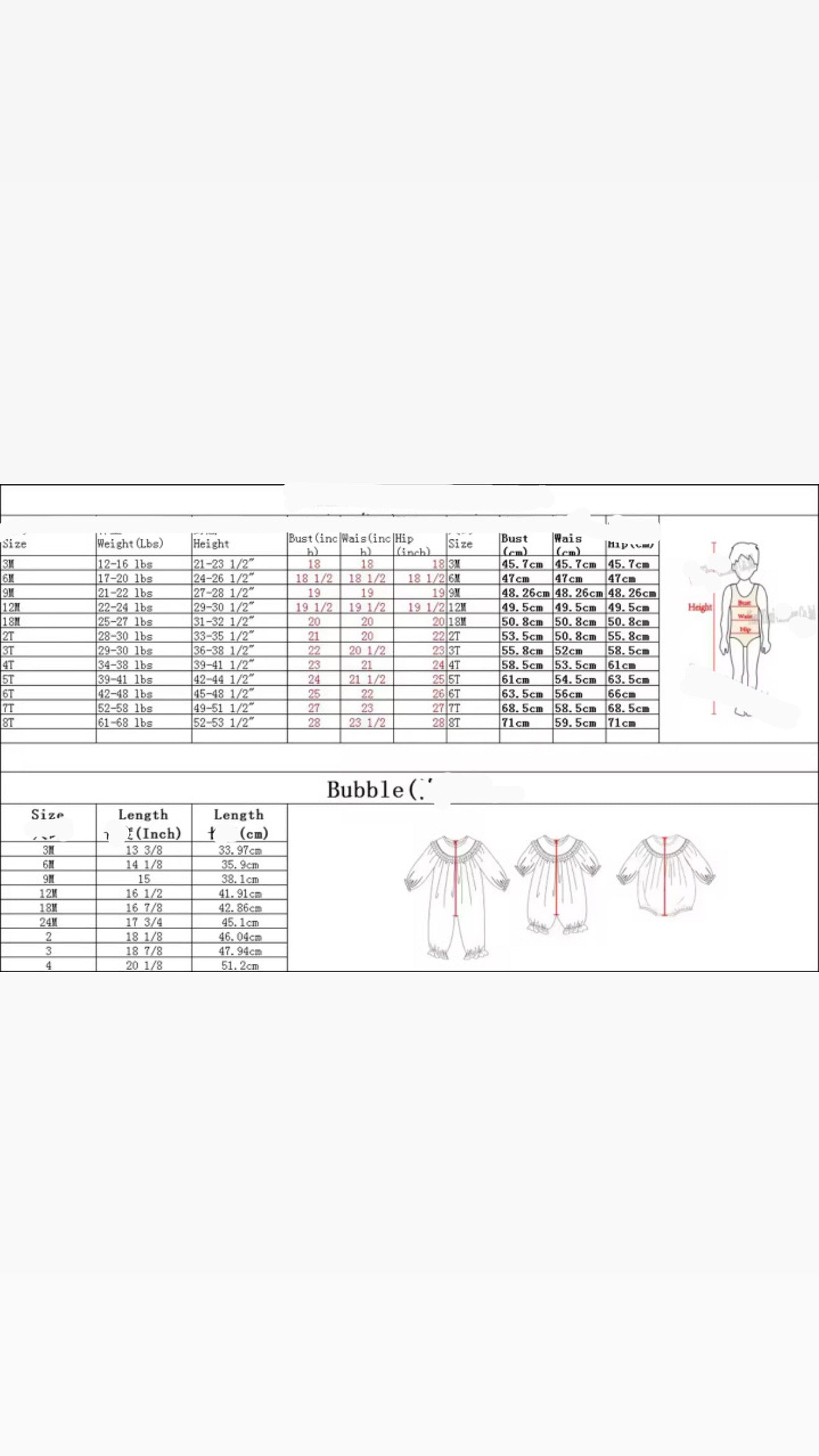 Pre order: 12 week PRODUCTION NAME SMOCK: Baby Bow Bubble