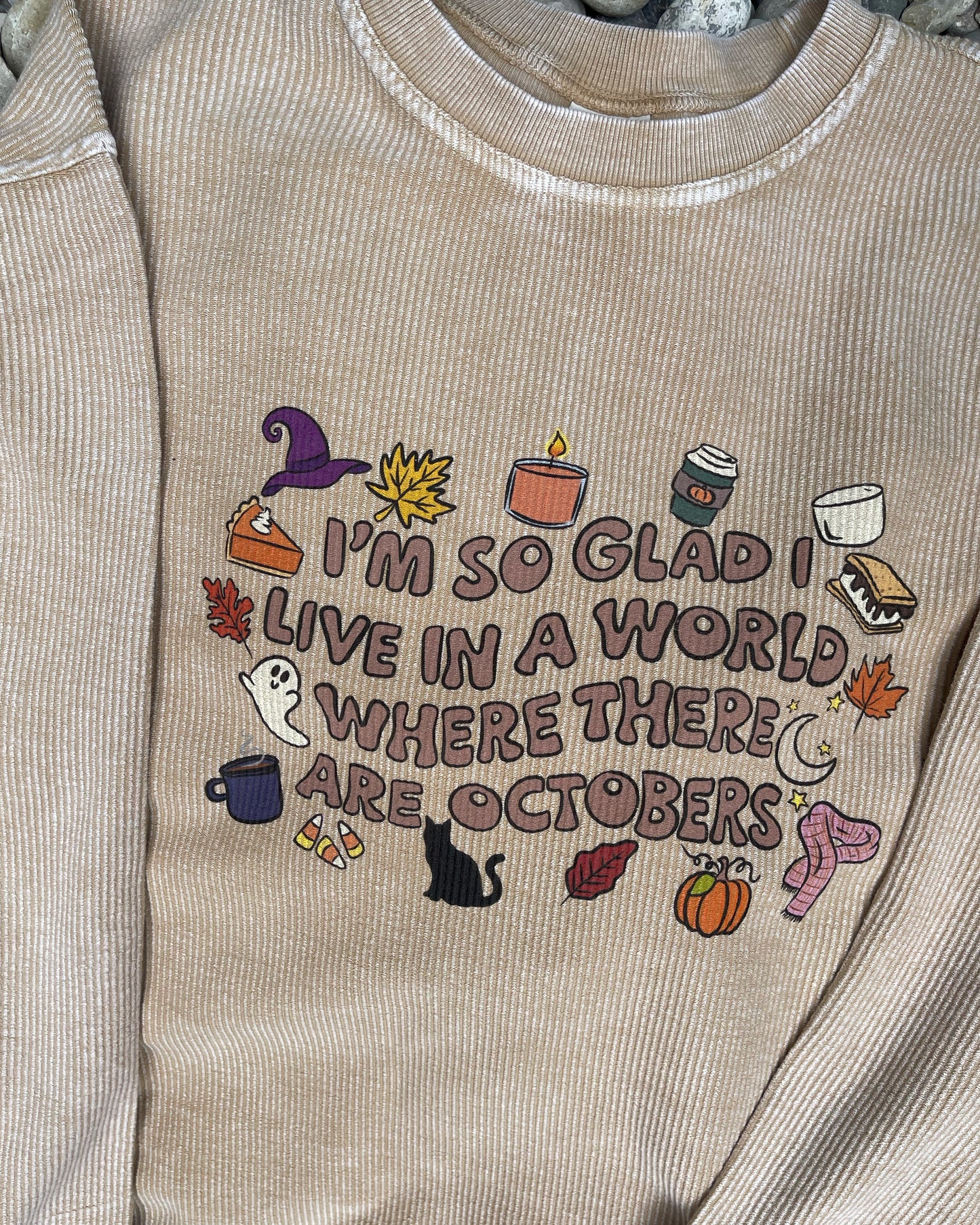 October Corded Crewneck