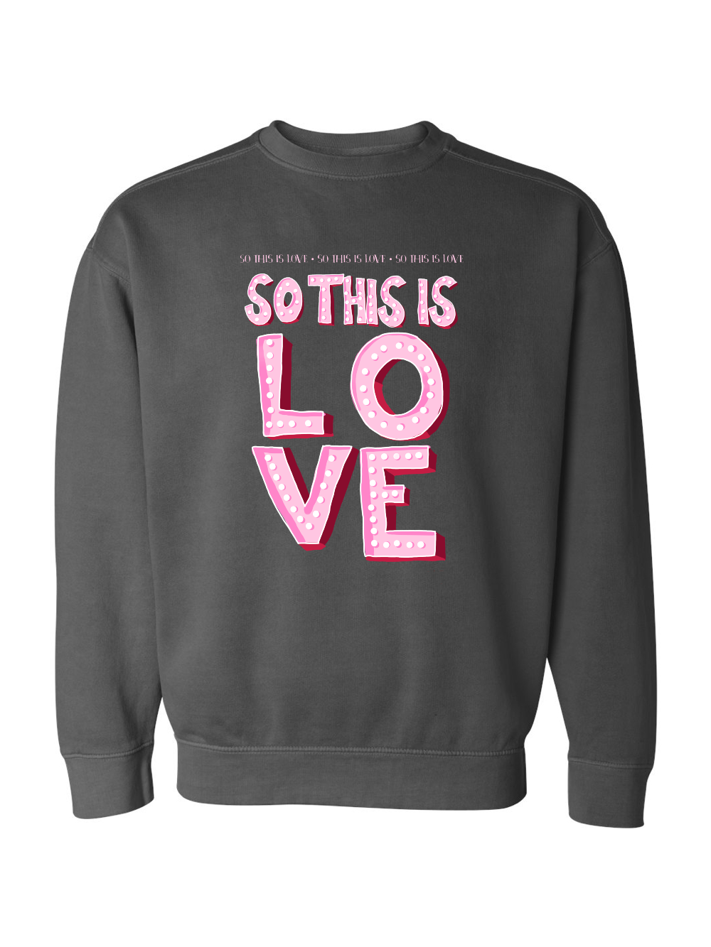 So This is Love Marquee Lettering
