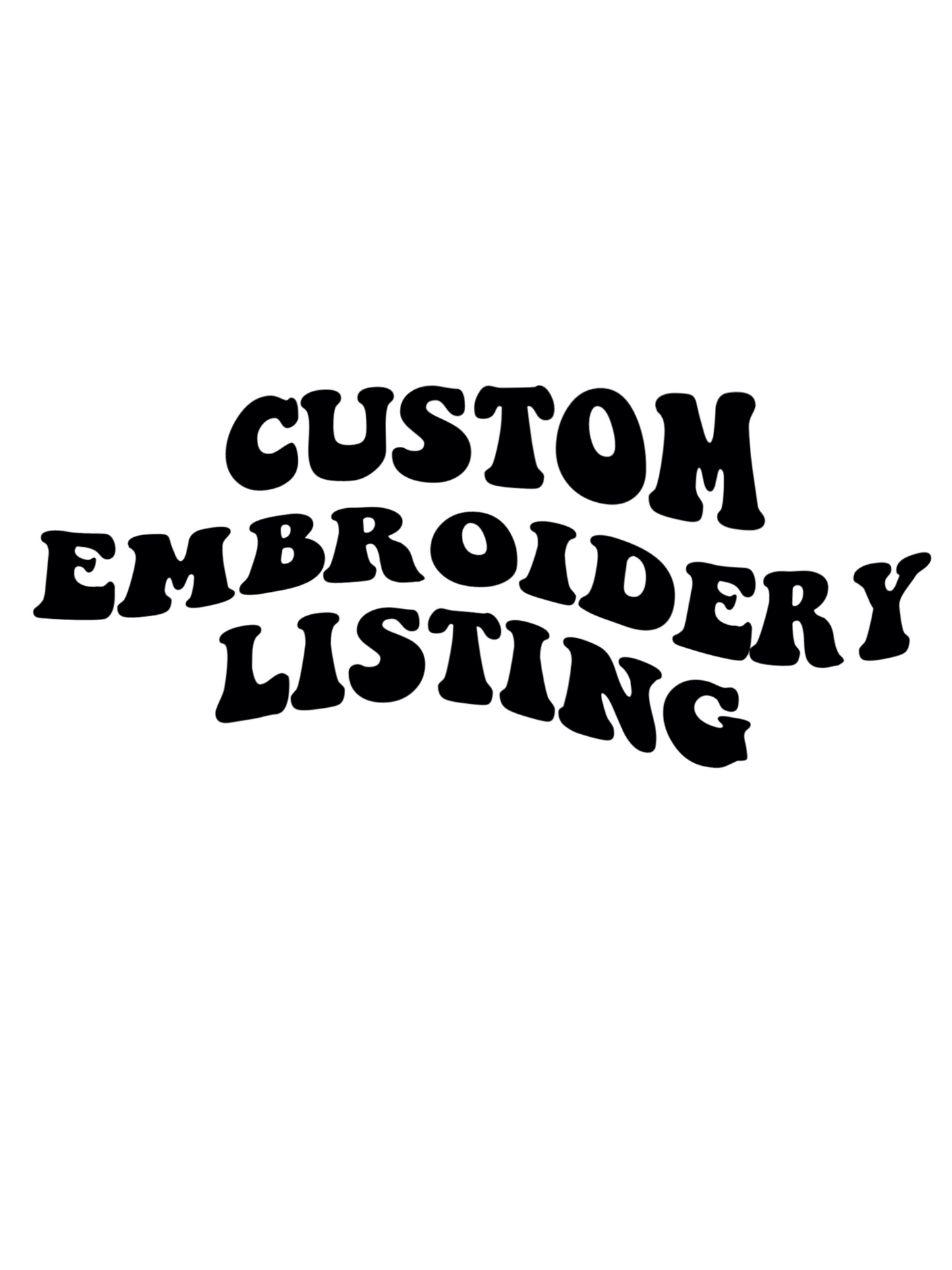 Custom Embroidered Add On