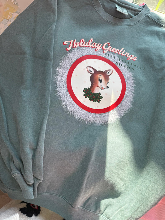 Greetings Deer Crewneck