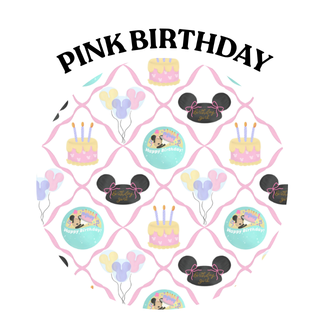 INFANT PINK BIRTHDAY Waffle Bubble PREORDER *AUGUST TAT*