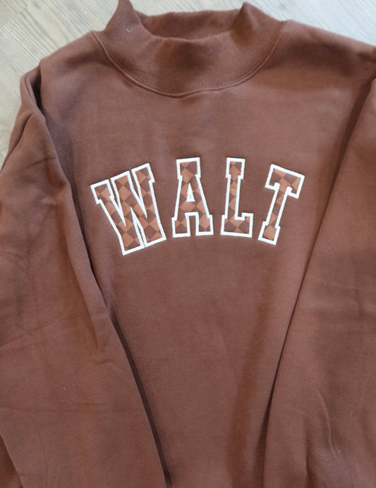 Brown with Brown Designer MOCKNECK