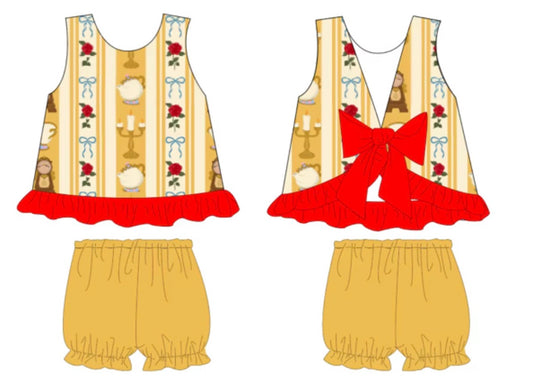 Tale as Old as Time Bow Back Outfit