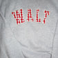 Grey with Red Gingham MOCKNECK