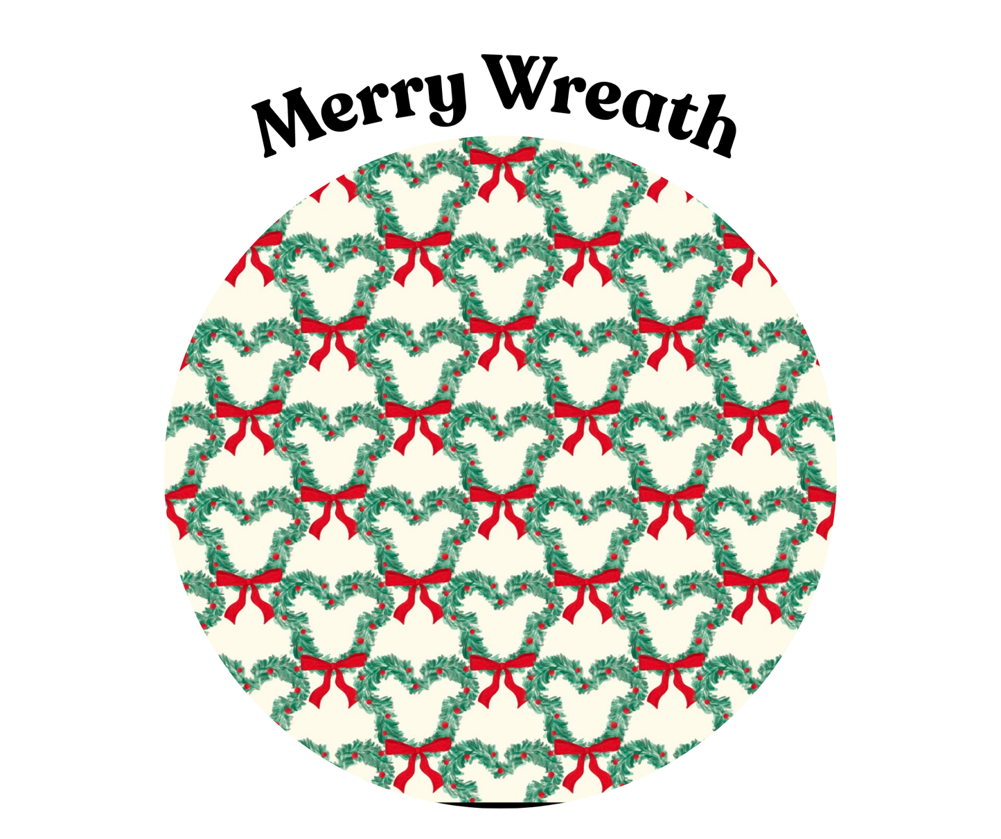 PREORDER OCTOBER TAT: Infant Merry Wreath WAFFLE BUBBLE