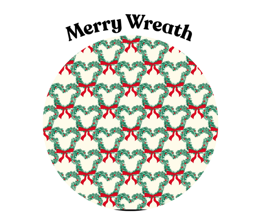 PREORDER OCTOBER TAT: Infant Merry Wreath WAFFLE BUBBLE