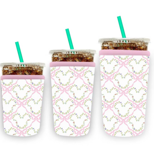 Floral BOW CUP SLEEVE