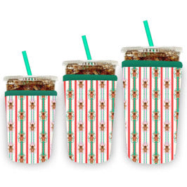 Gingerbread Bow Cup Sleeve