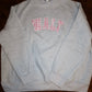 GREY: Pink Gingham Walt Mock-neck