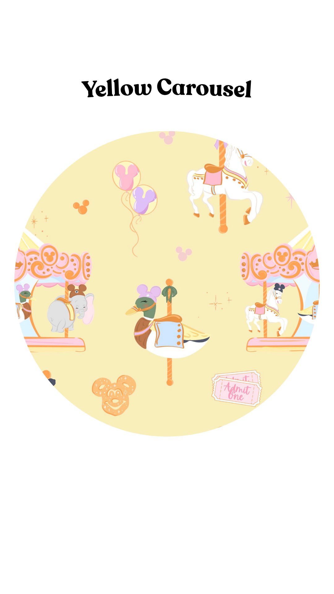 Yellow Carousel Waffle