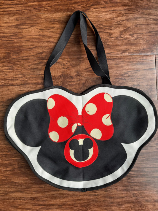 MINNIE BOW LARGE CANVAS TOTE BAG