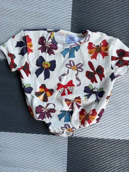 INFANT: Villain Bow Waffle Bubble