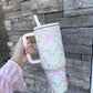 Floral Bow Tumbler