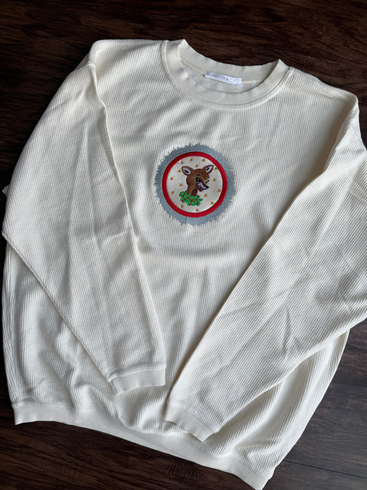 Reindeer Corded Embroidery