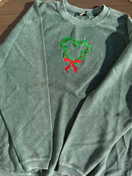 Merry Wreath Green Corded