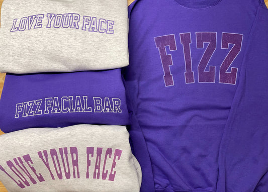 Fizz Facial Bar Collab Sweatshirts